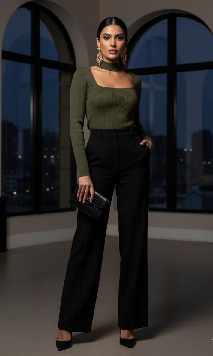 Jersey cuello puelsera