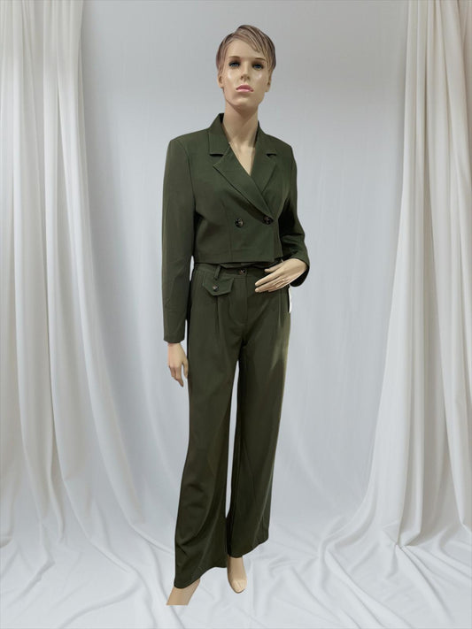 chaqueta botones cruzada