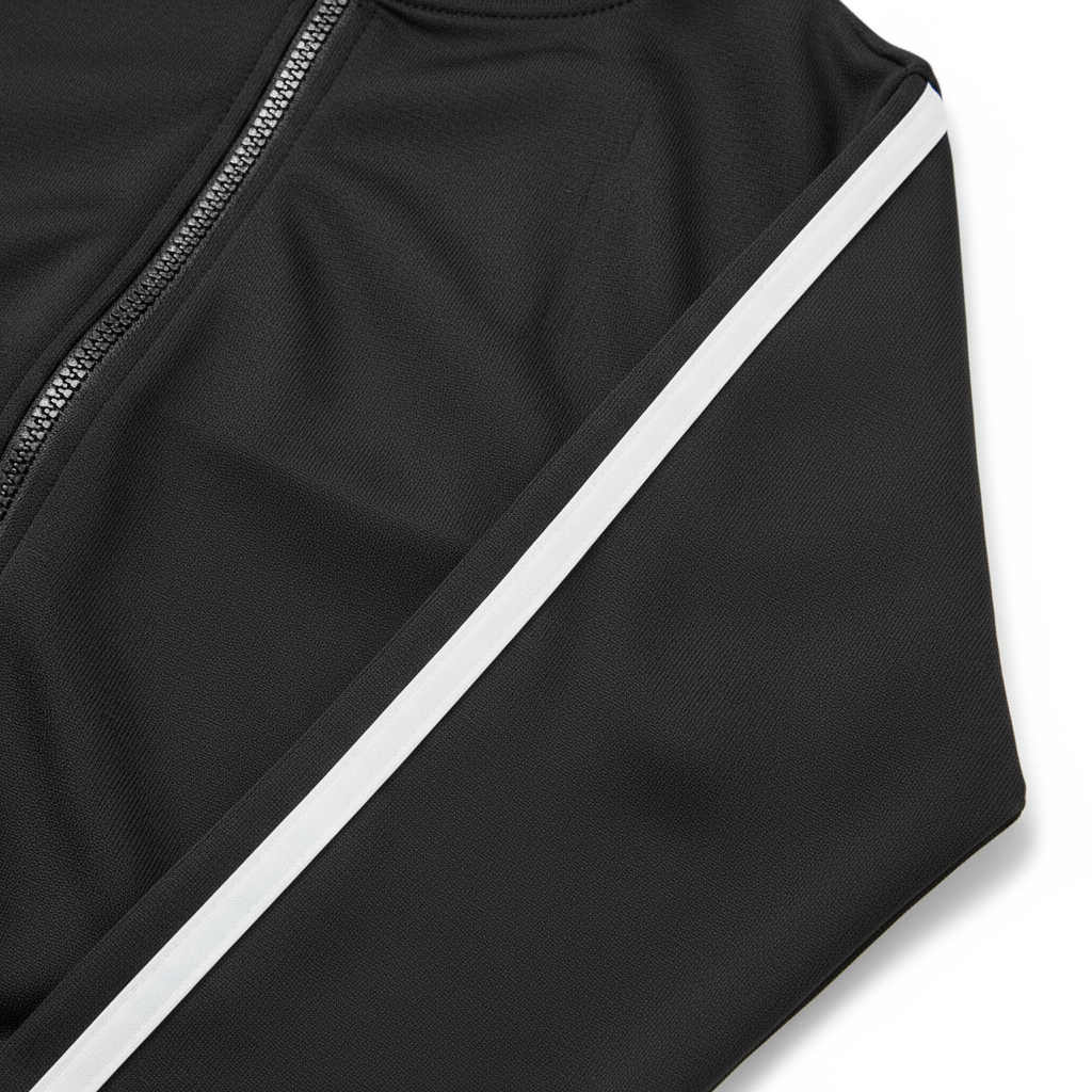 Detalle raya blanca y acabados