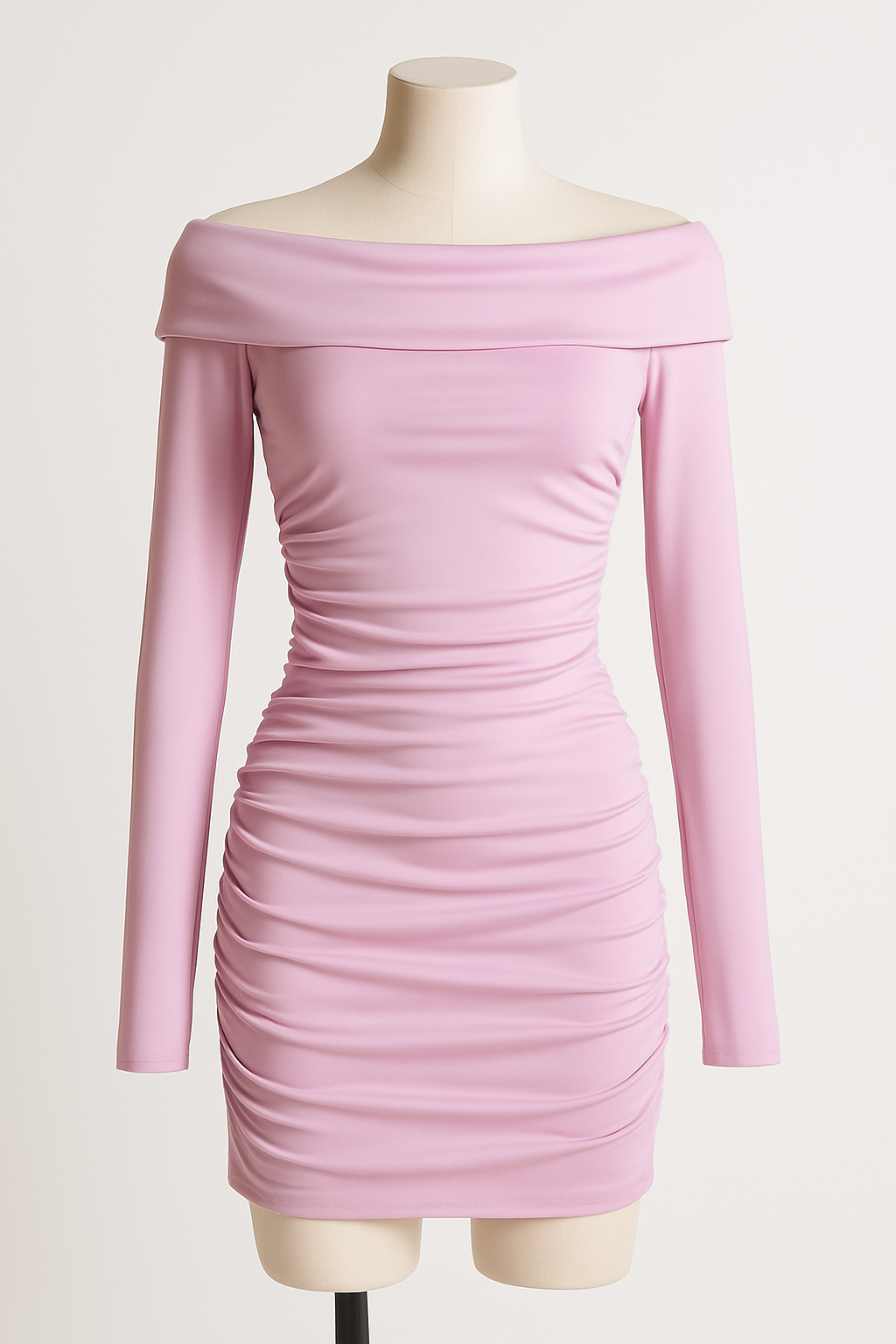 Vestido Ajustado Midi-Verde y Rosa -Moda Mujer