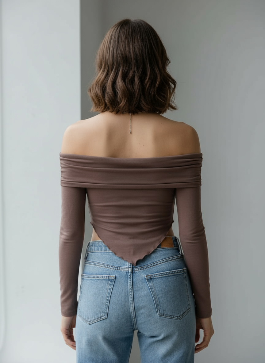 Top chocolate trasera