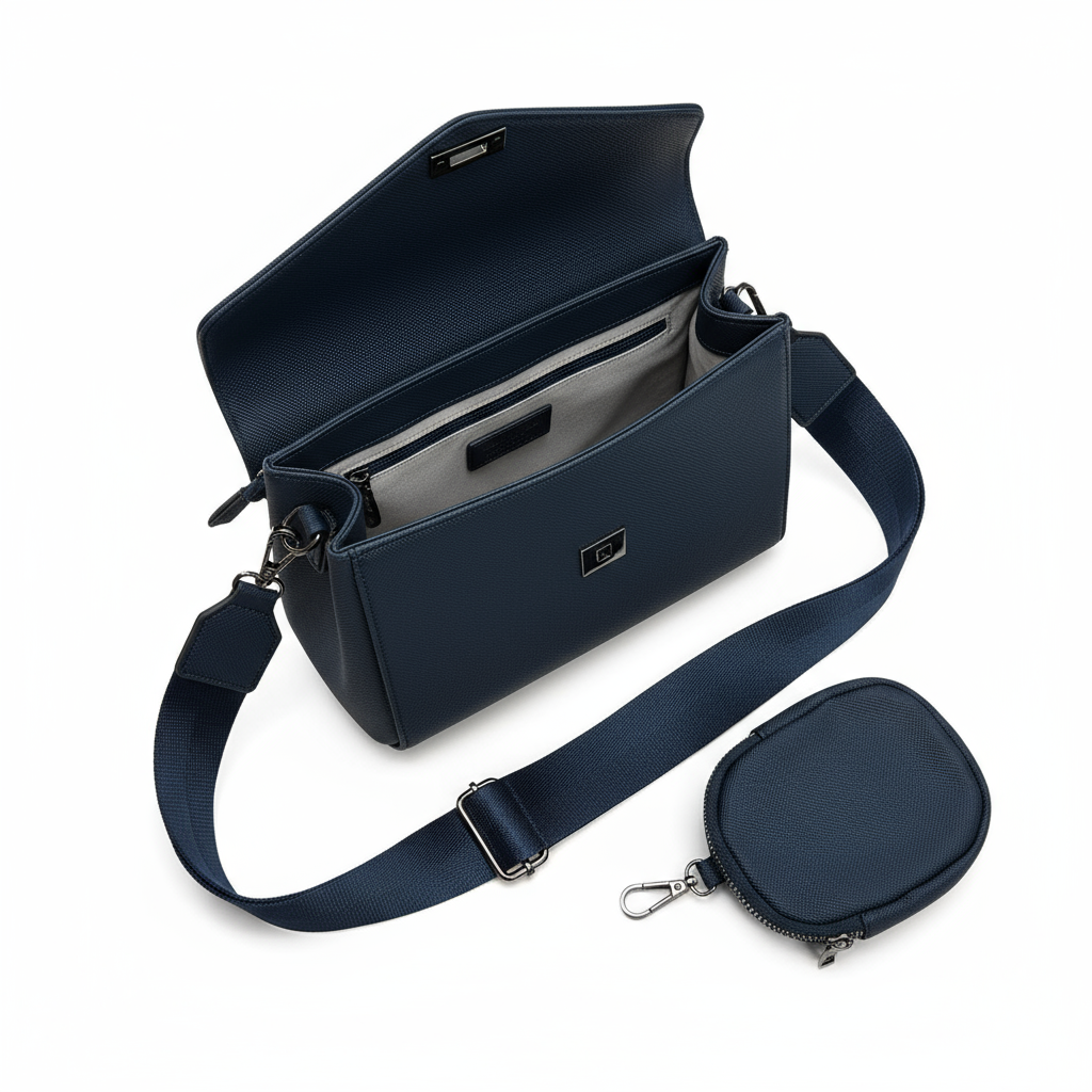 Vista superior del bolso