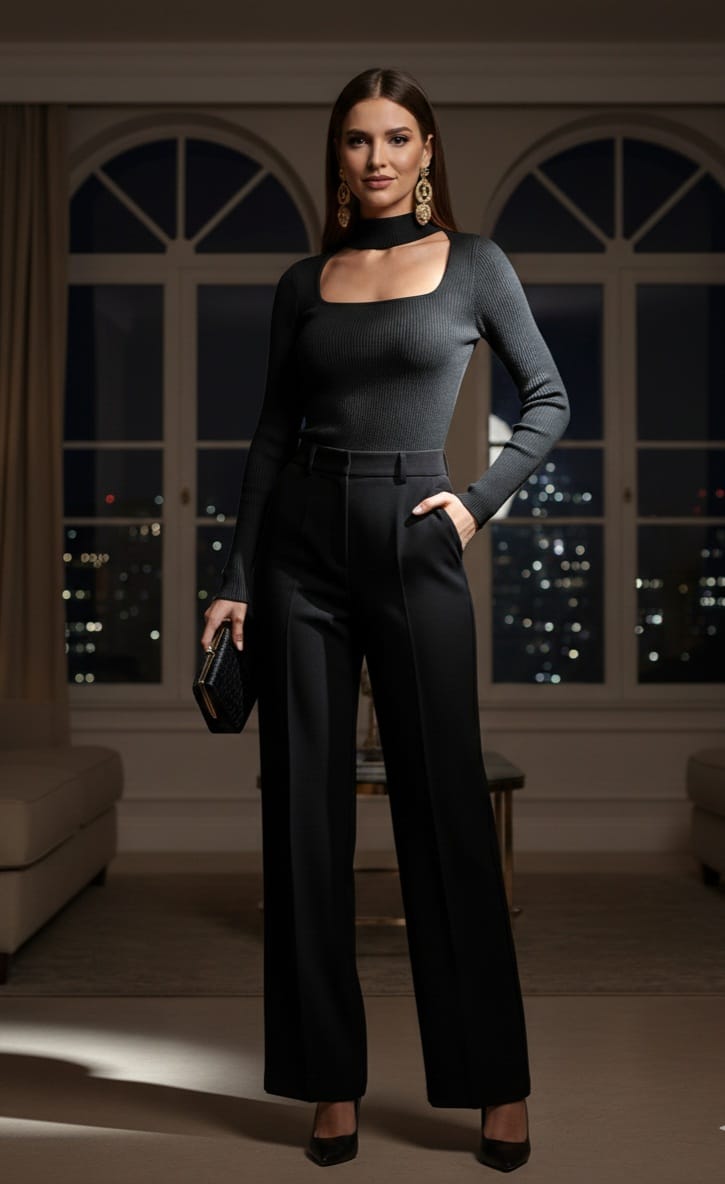 Jersey cuello puelsera