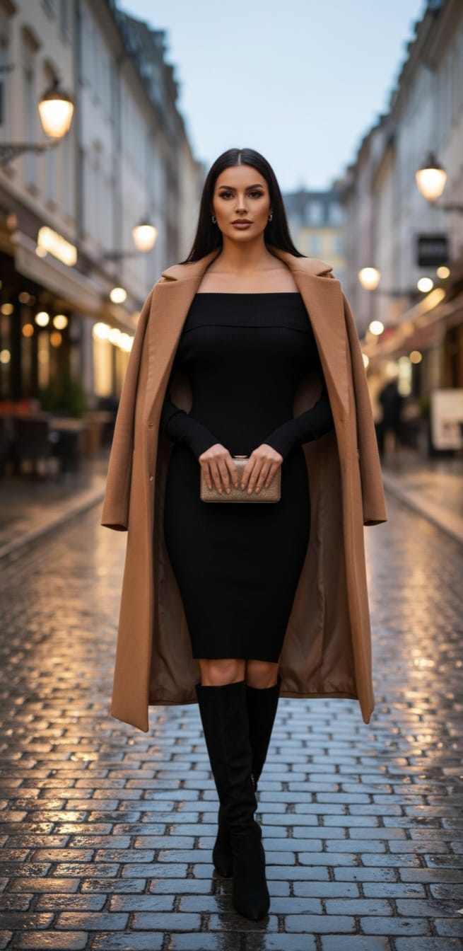 Vestido Ajustado de punto