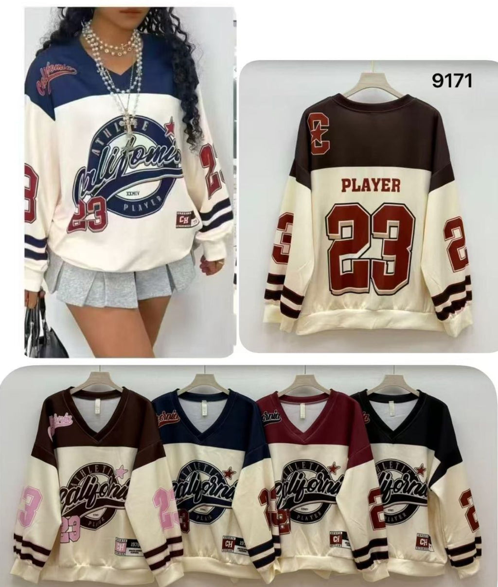 Sudadera California Player Estilo Deportivo - Número 23