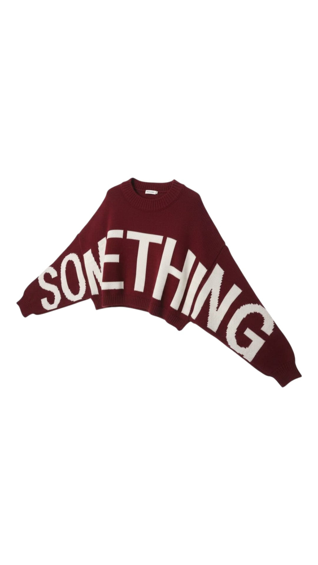 Suéter Something Letras Grandes Mujer - Oversize Elegante