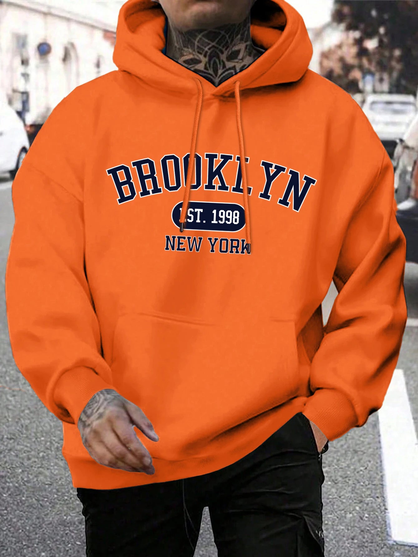 Sudadera Brooklyn Est 1998 New York - Hoodie Oversize Harajuku para Hombre