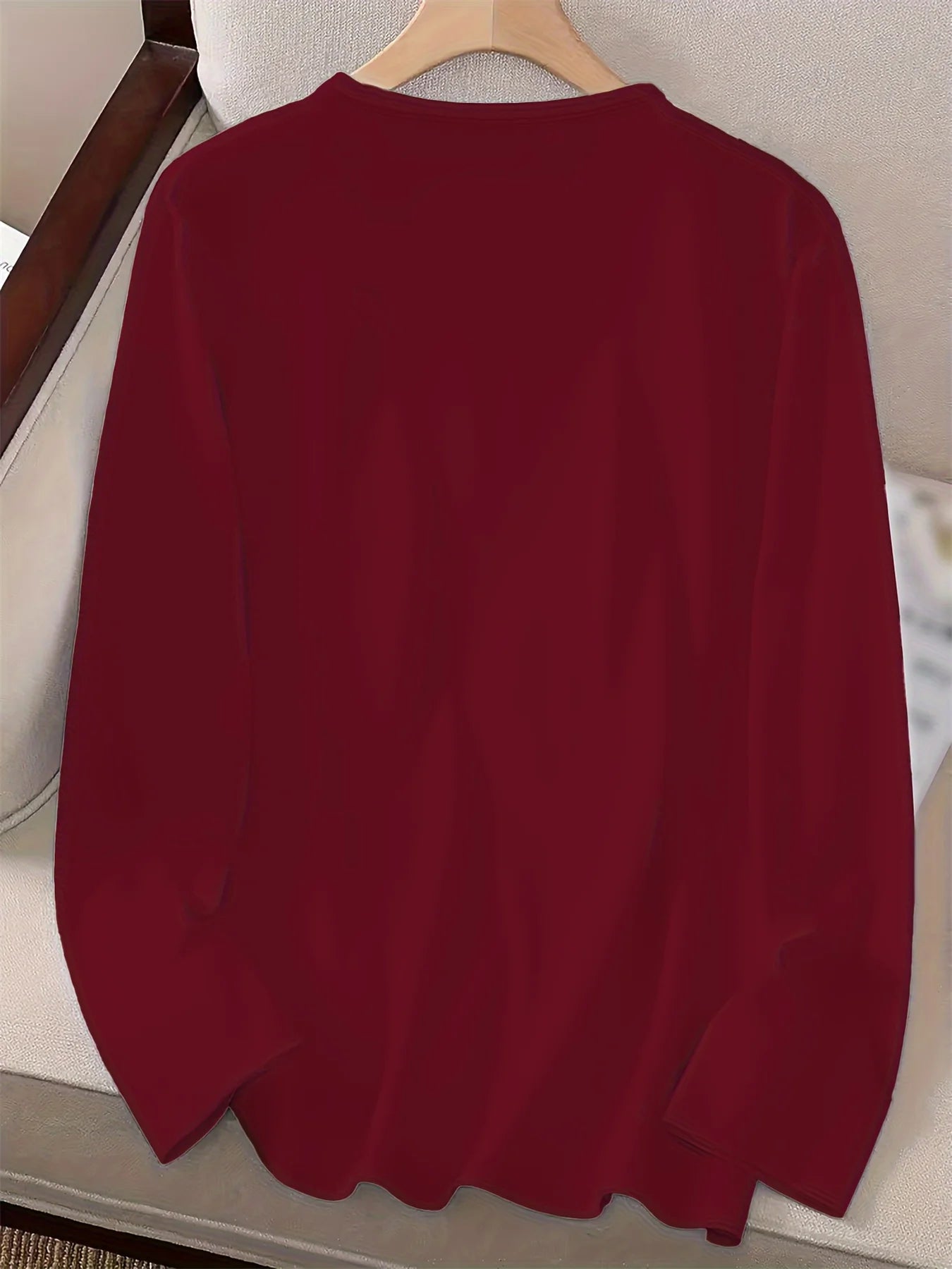 Camiseta Mujer Love Brillante 100% Algodón Manga Larga