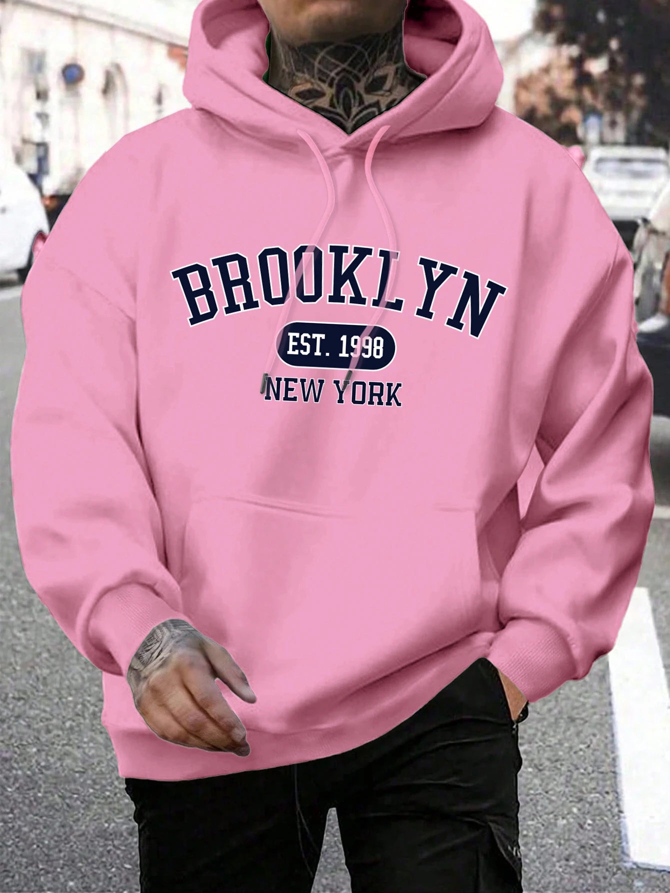 Sudadera Brooklyn Est 1998 New York - Hoodie Oversize Harajuku para Hombre