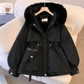Parka de Invierno para Mujer 2025 con Gran Cuello de Piel - Abrigo Largo con Capucha y Forro de Lana Cálido
