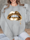 Sudadera Labios - Mujer