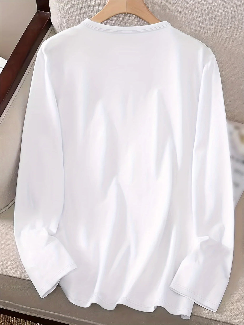 Camiseta Mujer Love Brillante 100% Algodón Manga Larga