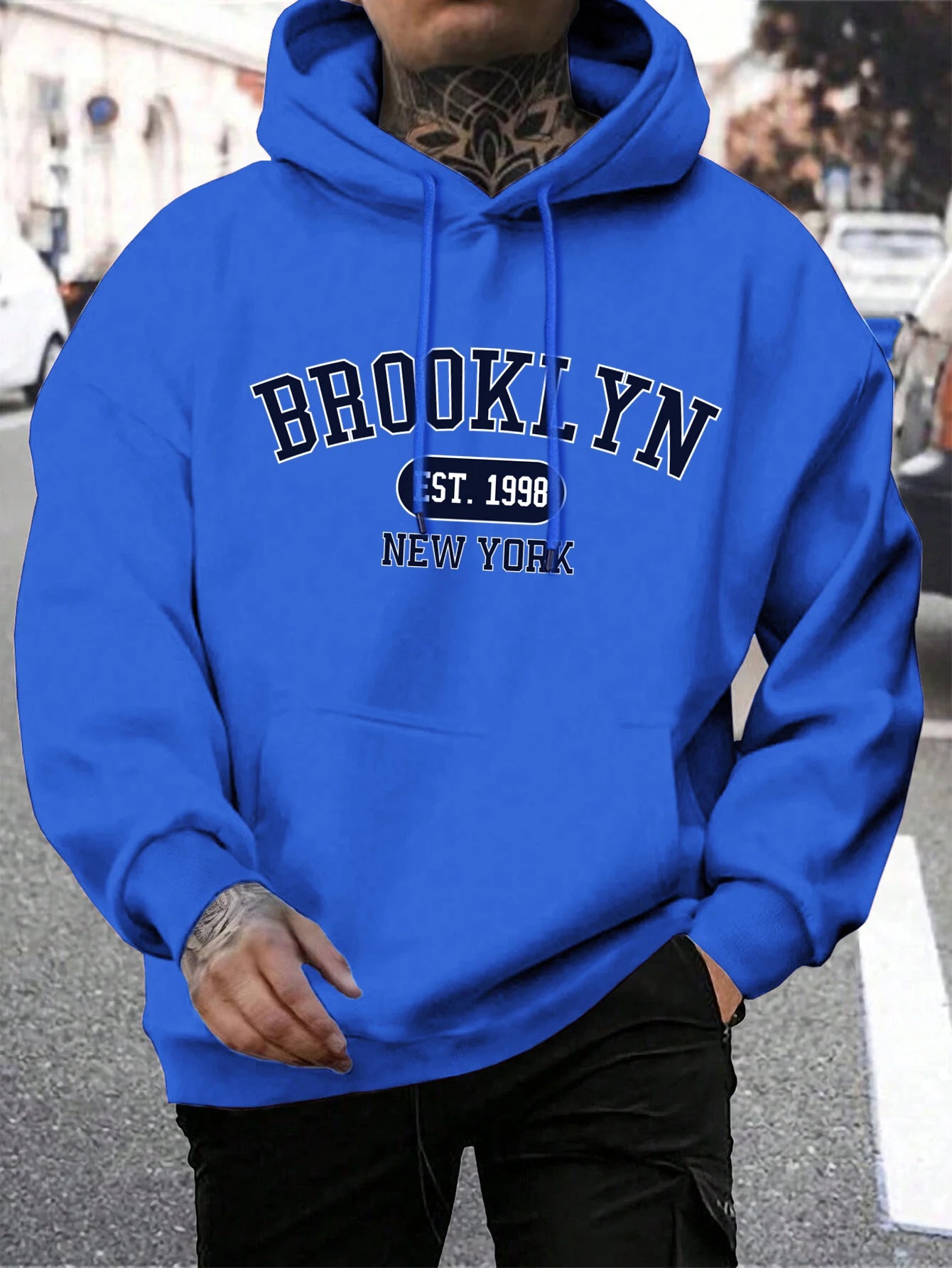 Sudadera Brooklyn Est 1998 New York - Hoodie Oversize Harajuku para Hombre