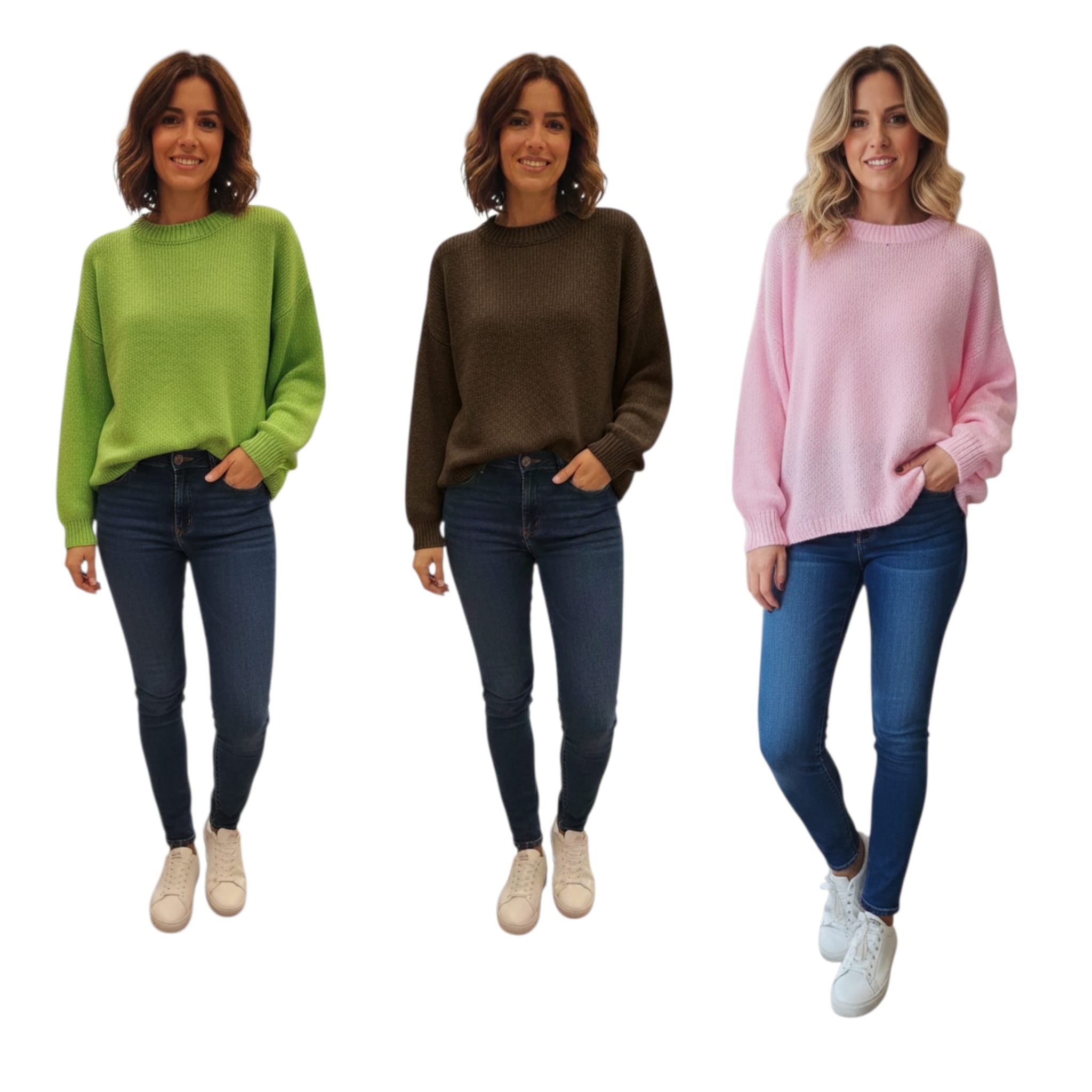 Jersey Oversize de Punto - Suave y Cálido en Colores Vibrantes