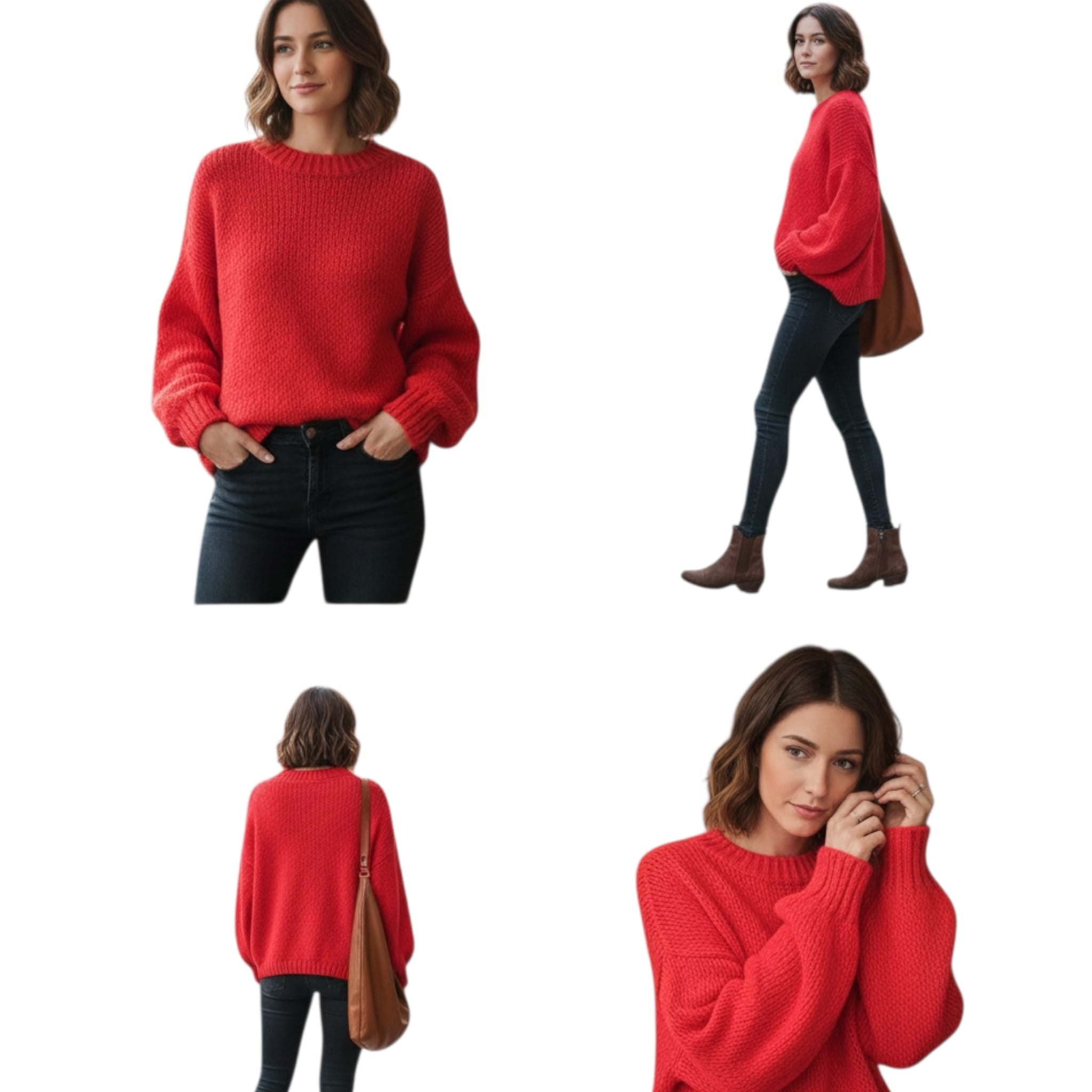 Jersey Oversize de Punto - Suave y Cálido en Colores Vibrantes