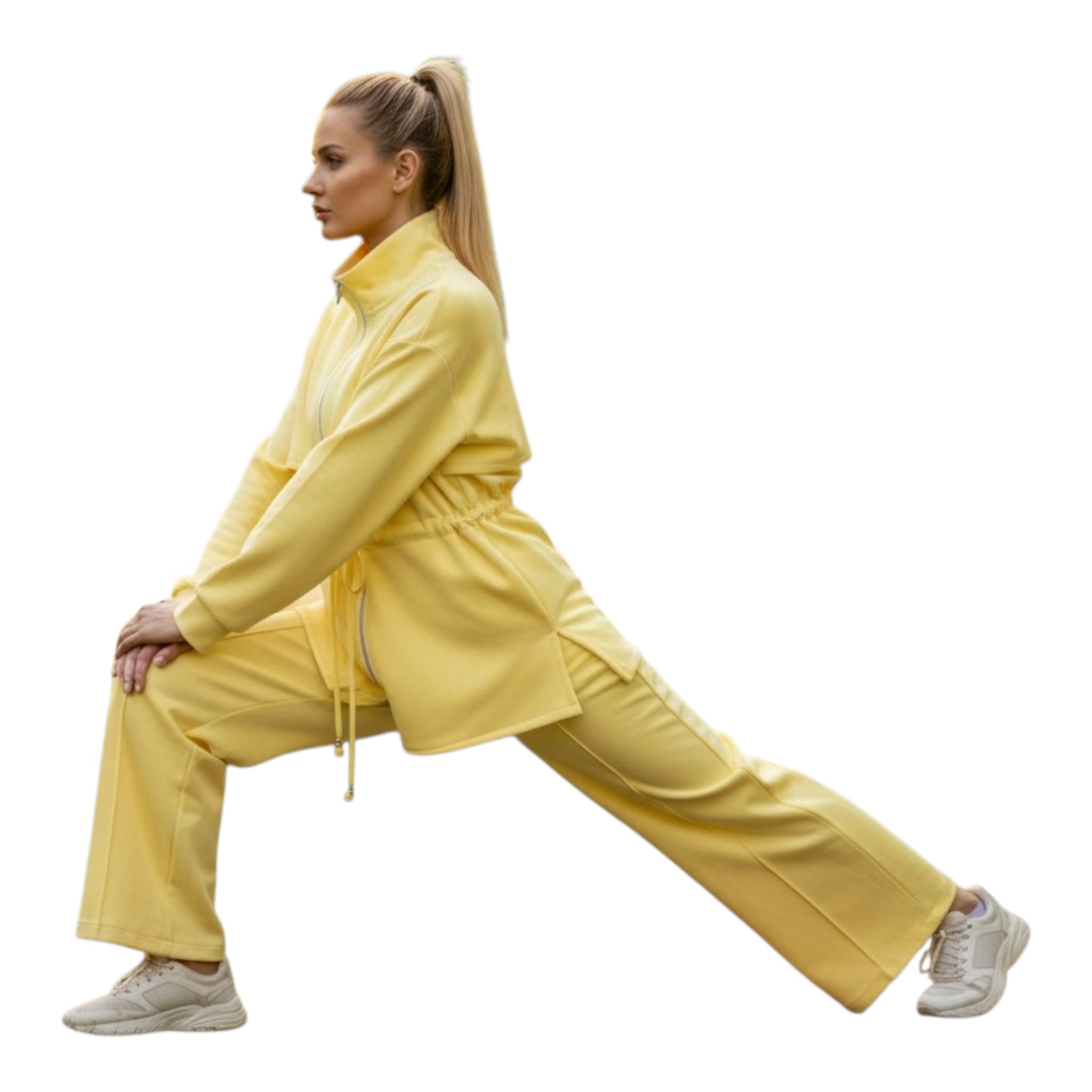 Conjunto Deportivo Amarillo con Cuello Alto