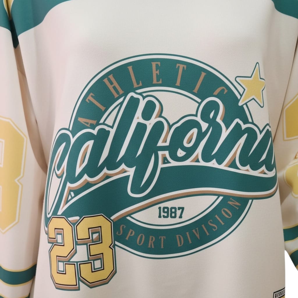 Sudadera California Player Estilo Deportivo - Número 23