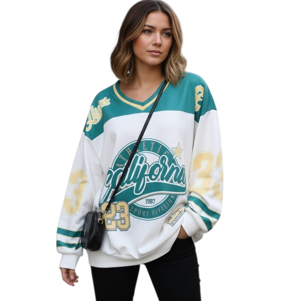 Sudadera California Player Estilo Deportivo - Número 23