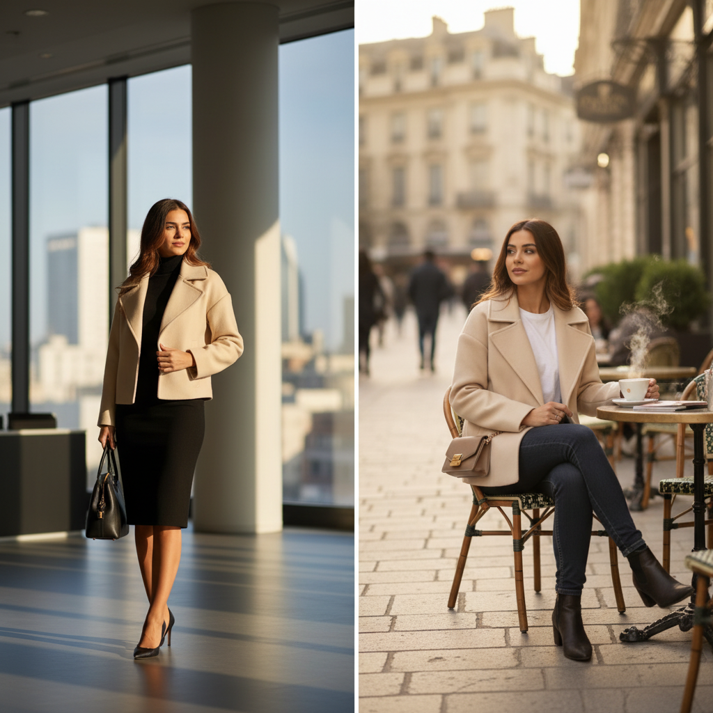 Abrigo Beige - Lifestyle