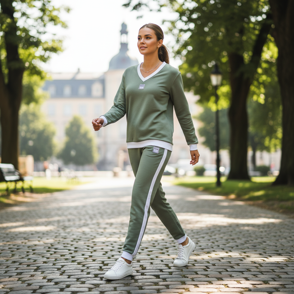 Chándal moderno mujer lifestyle