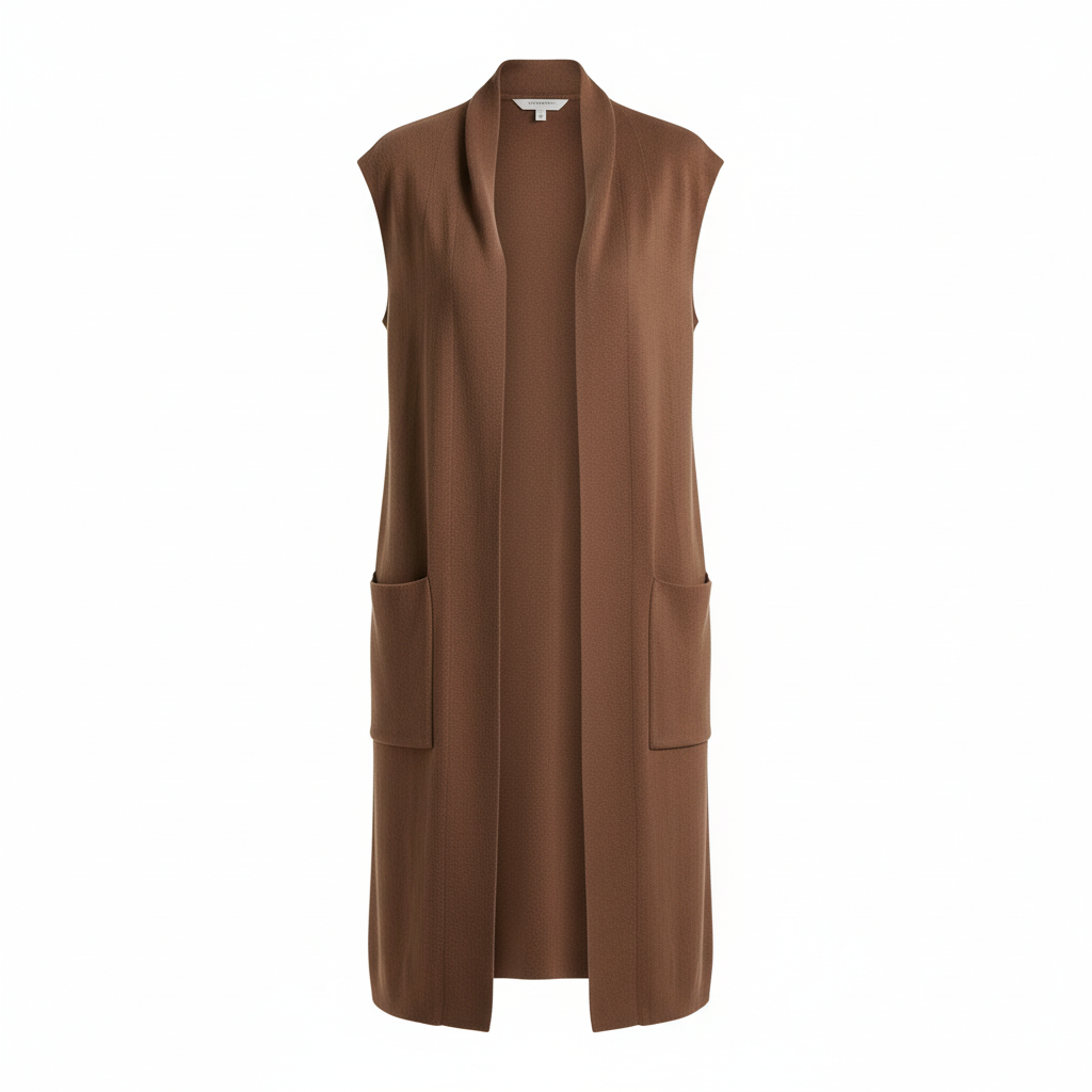 Chaleco Largo Elegante - Imagen Premium