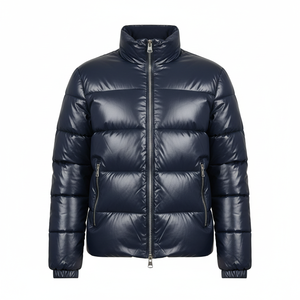 Chaquetón Paris Acolchado Azul Marino sin capucha