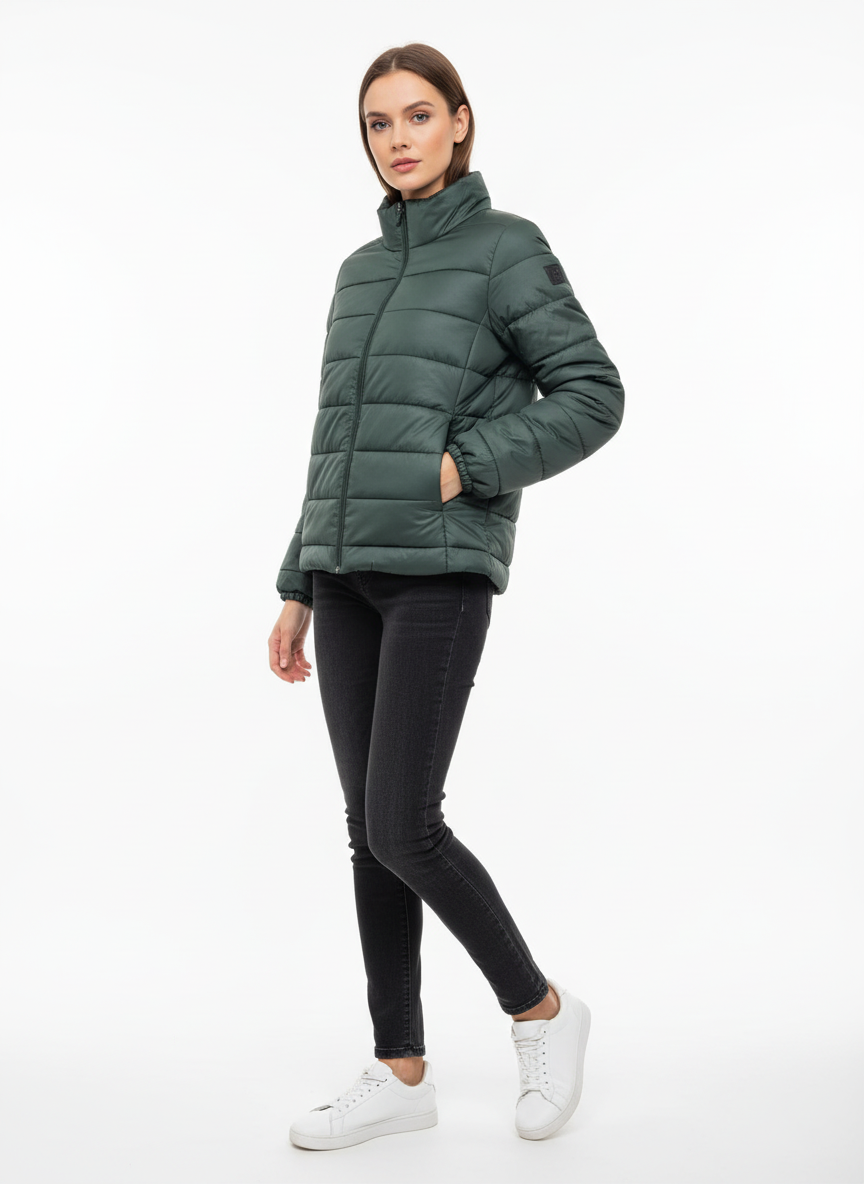 Chaquetón Paris Acolchado Verde