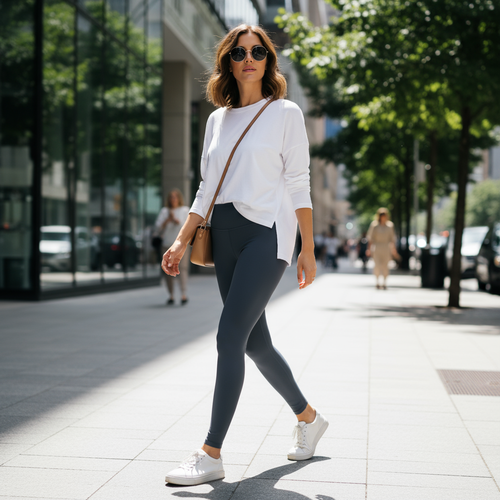 Look urbano con mallas