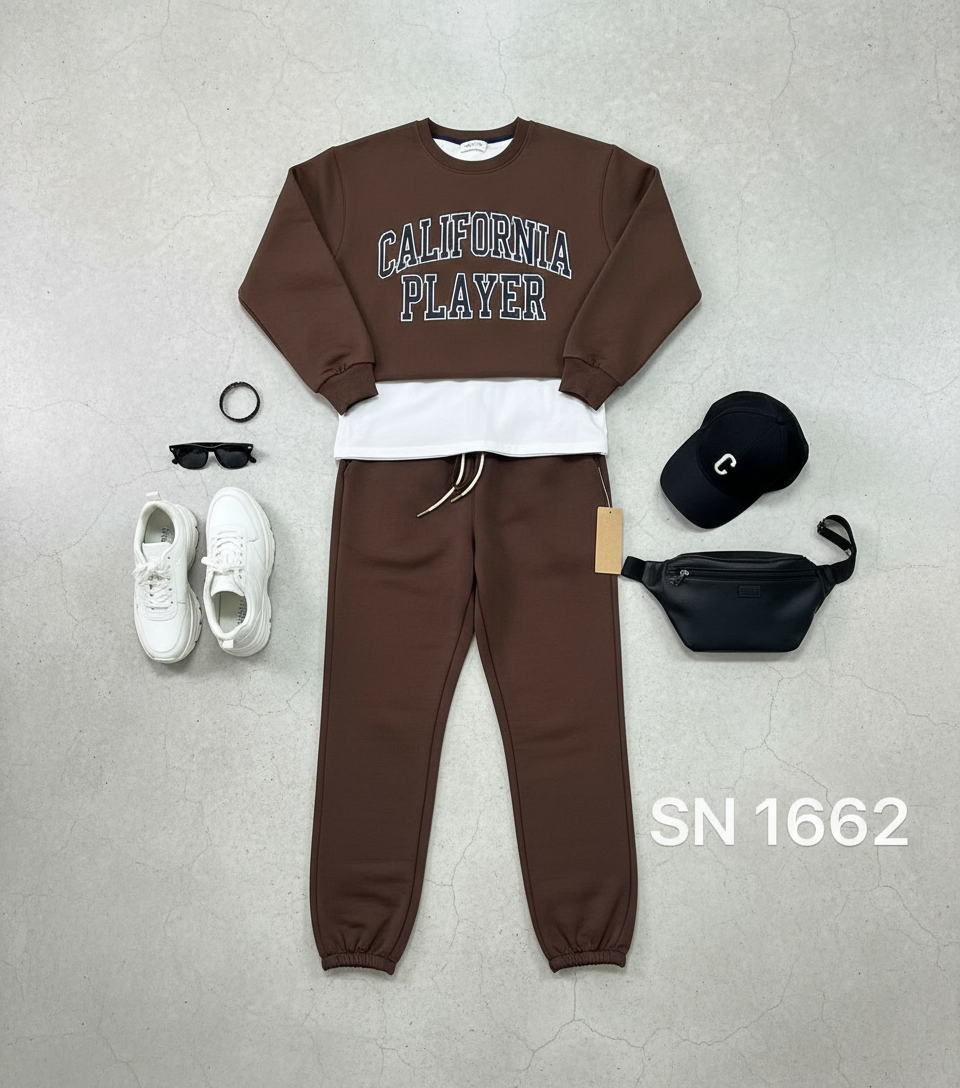 Outfit completo con sudadera