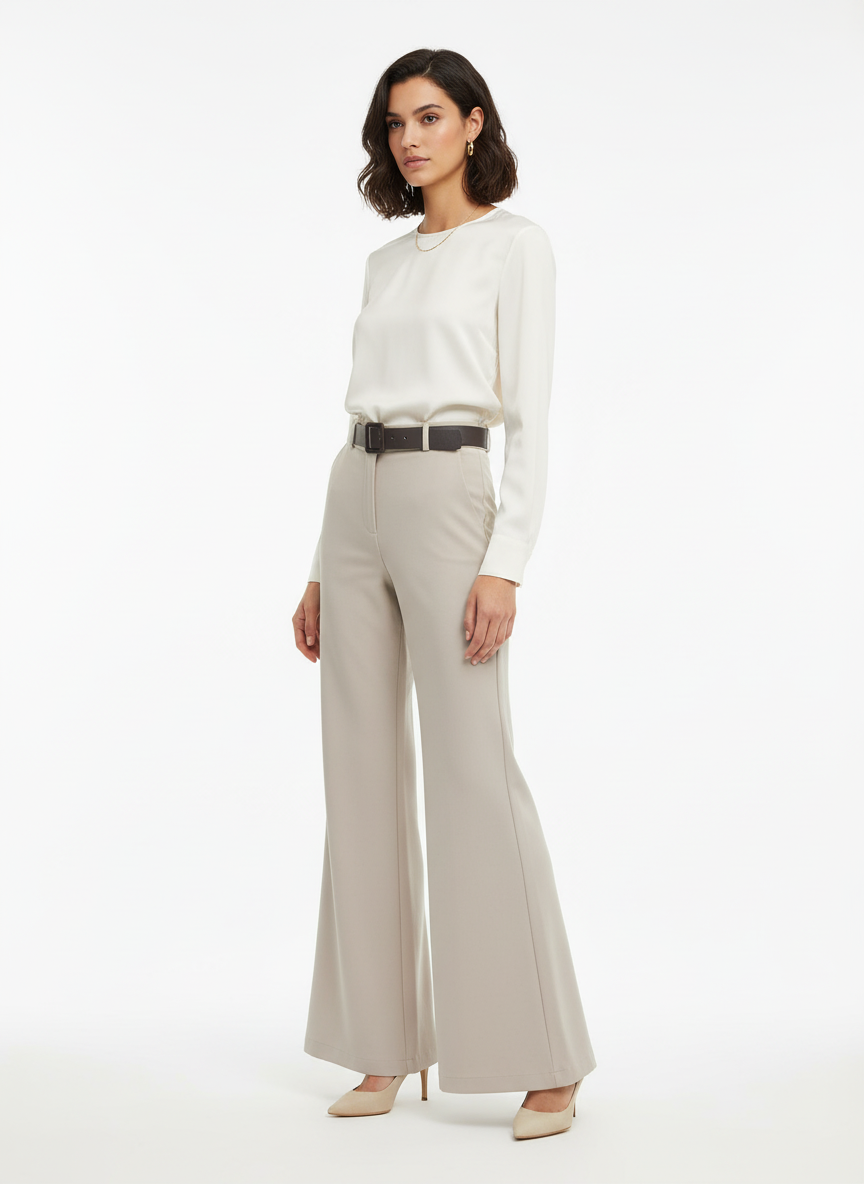 Pantalón Roma beige tres cuartos