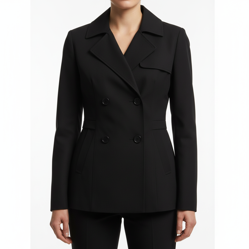 Trench Coat Negra Corta - Hero