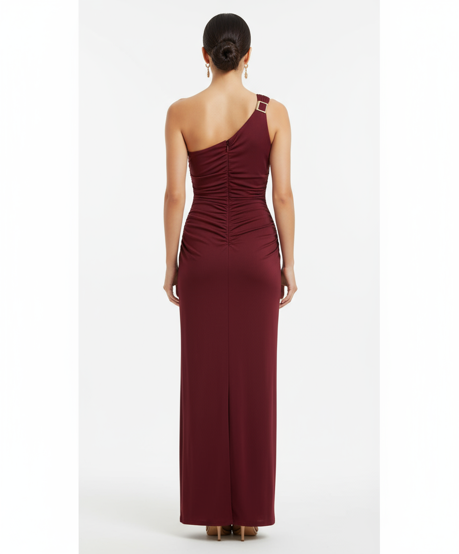 Vestido largo trasera