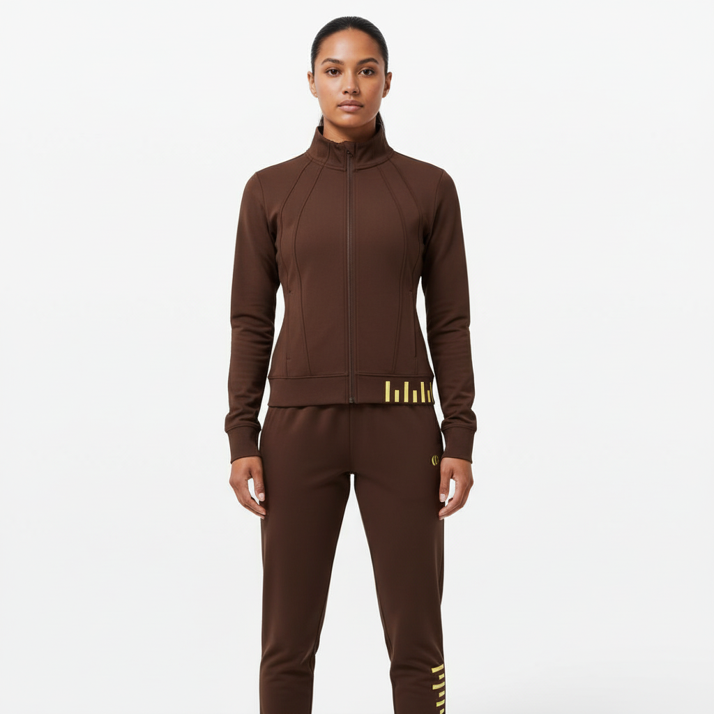 Vista frontal en chocolate