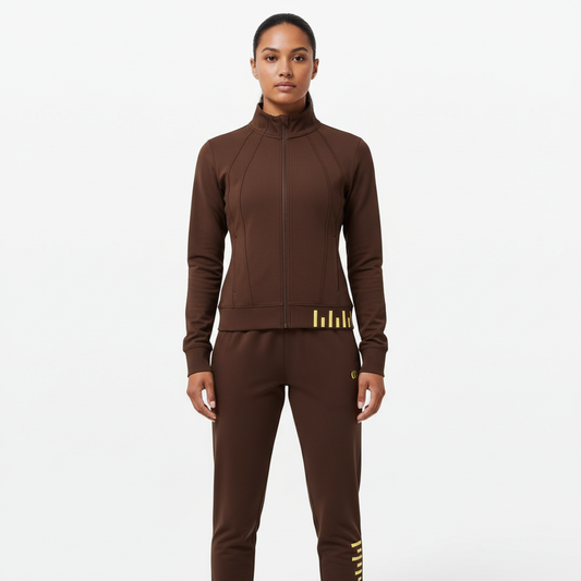 Vista frontal en chocolate