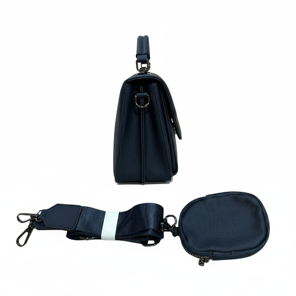 Vista lateral del bolso