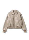 Vista plana chaqueta bomber